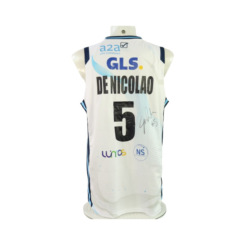 De Nicolao's Signed Match-Worn Kit, Napoli Basket vs Reggio Emilia 2024