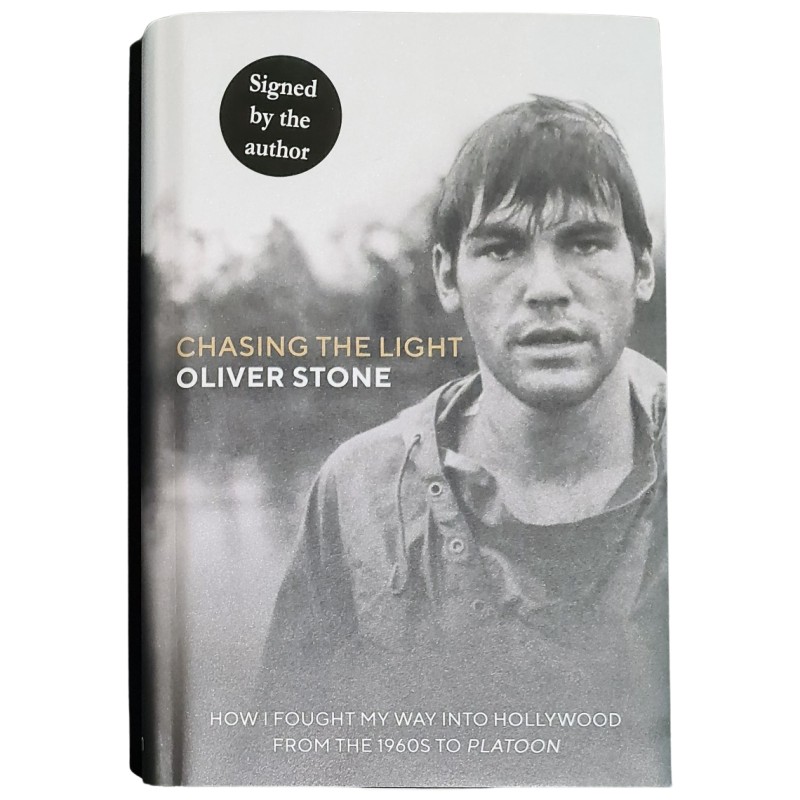 Book 'Chasing the light' signed by Oliver Stone