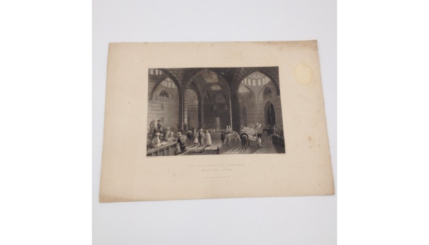 1843 Print - The Great Khan at Damascus