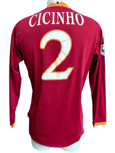 Cicinho's Match-Issued Shirt, Roma 2009/10