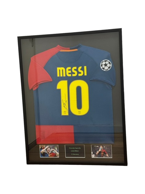 Lionel Messi's FC Barcelona Signed Home Shirt