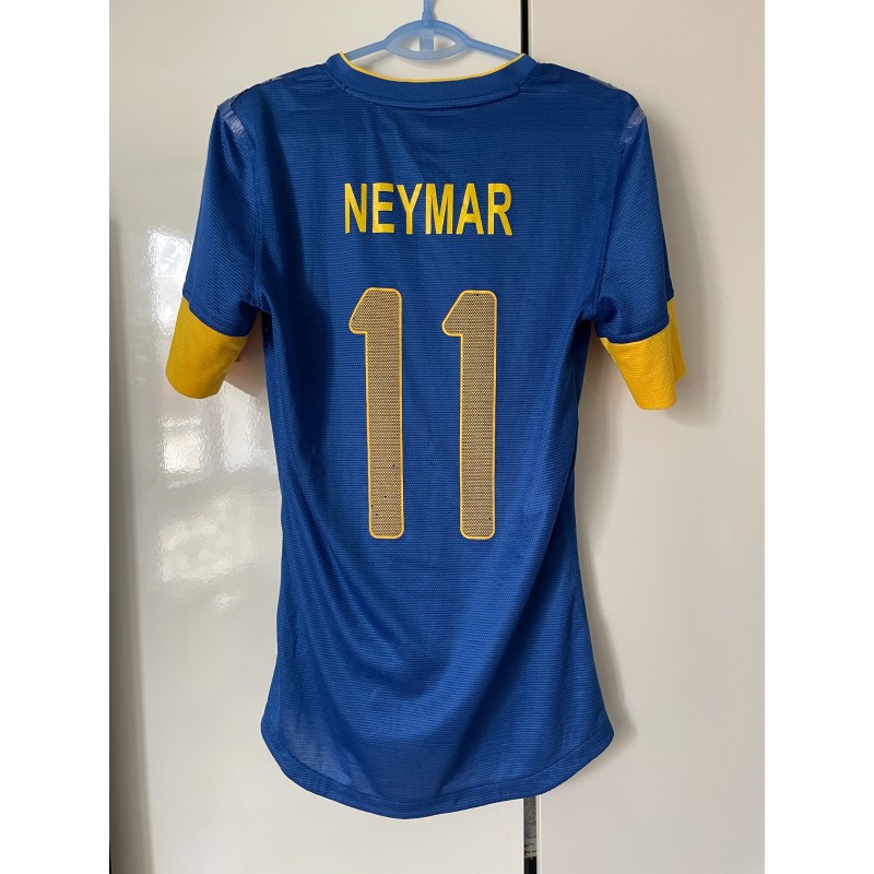 Neymar's Brazil Olympic 2022 Match Prepared Shirt