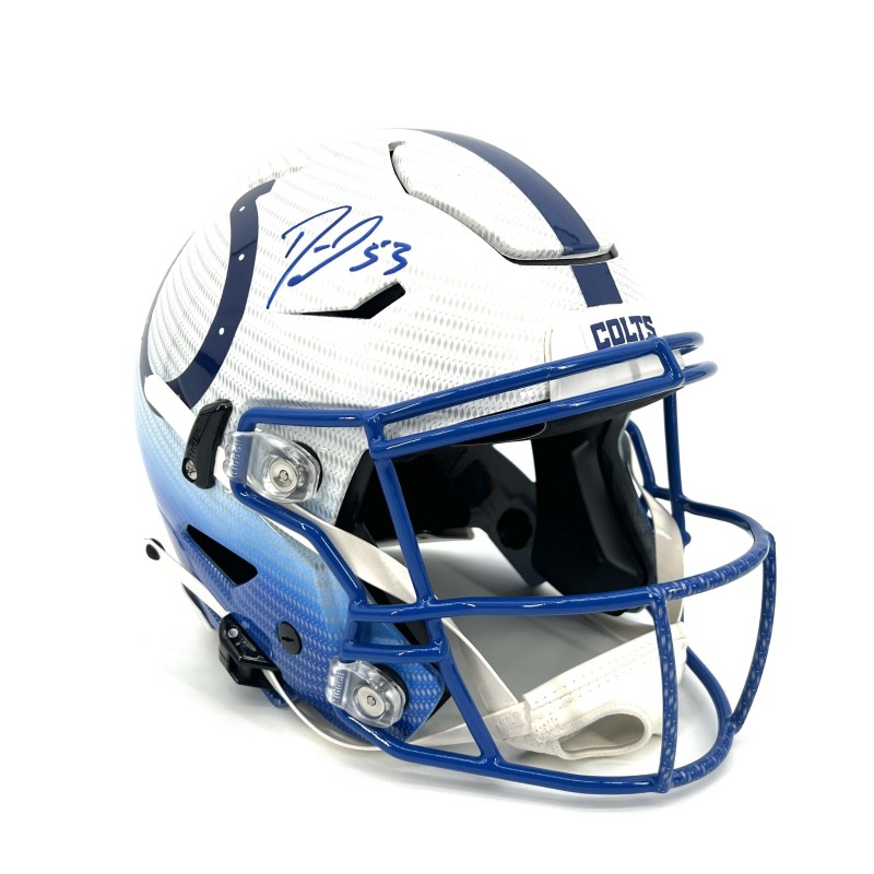 Darius Leonard's Indianapolis Colts Signed Helmet