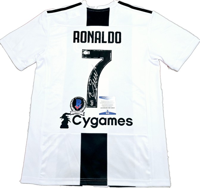 Replica della maglia firmata da Cristiano Ronaldo per la Juventus 2018/19