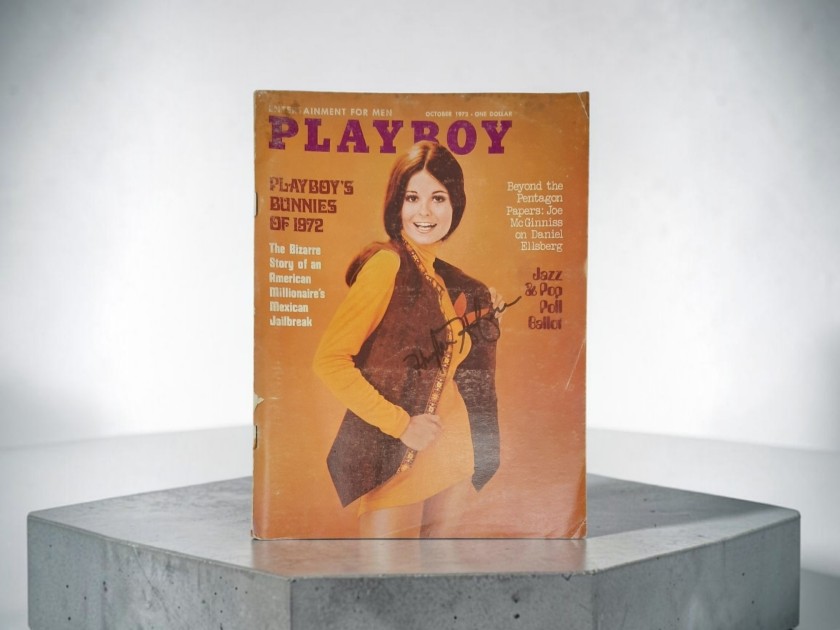 Hugh Hefner Signed October 1972 Playboy Magazine