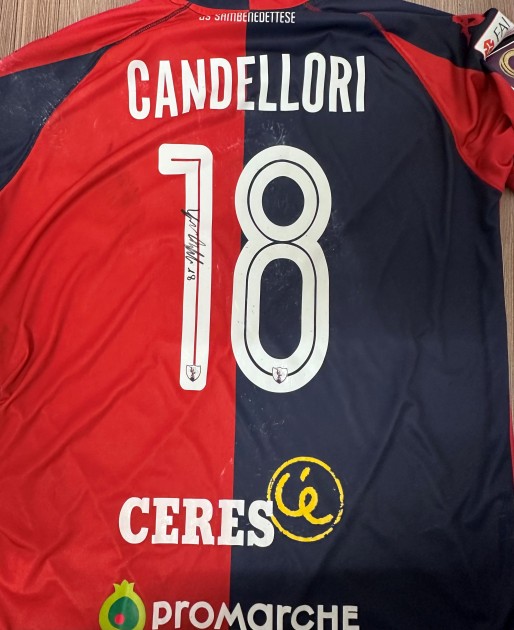 Candellori's Signed Unwashed Shirt, Sambenedettese vs Campobasso 2026 - Special Patch FAI