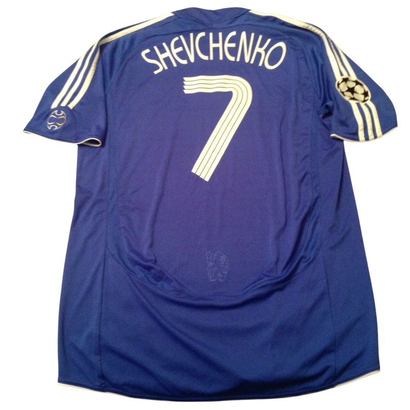 Shevchenko's Chelsea Match-Issued Shirt, UCL 2006/07