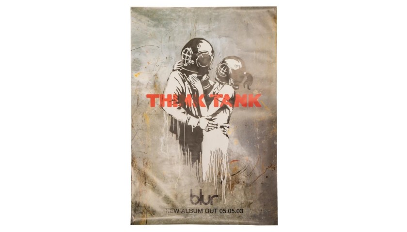 Poster dei Blur realizzato da Banksy in edizione limitata