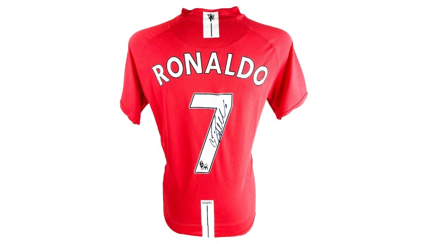 Signed Cristiano Ronaldo Manchester United Home Shirt 2008/09 –  ARMEMORABILIA