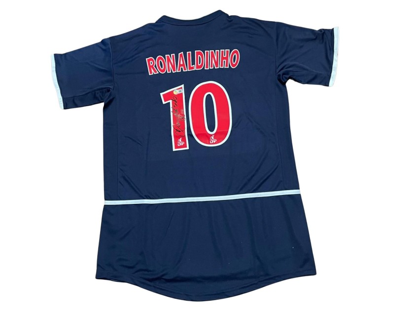 Ronaldinho's Paris Saint-Germain 2002/03 Signed Replica Shirt