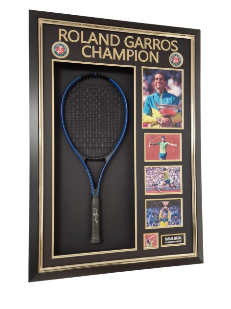 Rafael Nadal Signed and Framed Tennis Racket