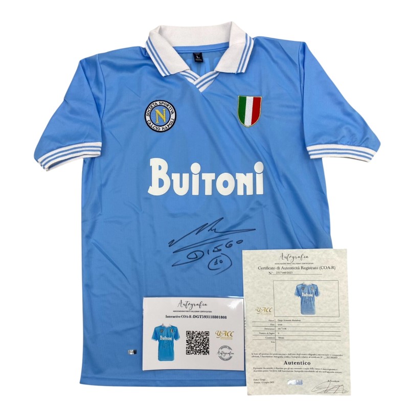 Maglia Replica Maradona Napoli, 1987/88 - Autografata