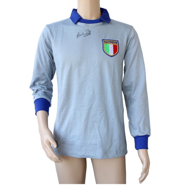 Dino Zoff Italy Signed Shirt, World Cup 1982 