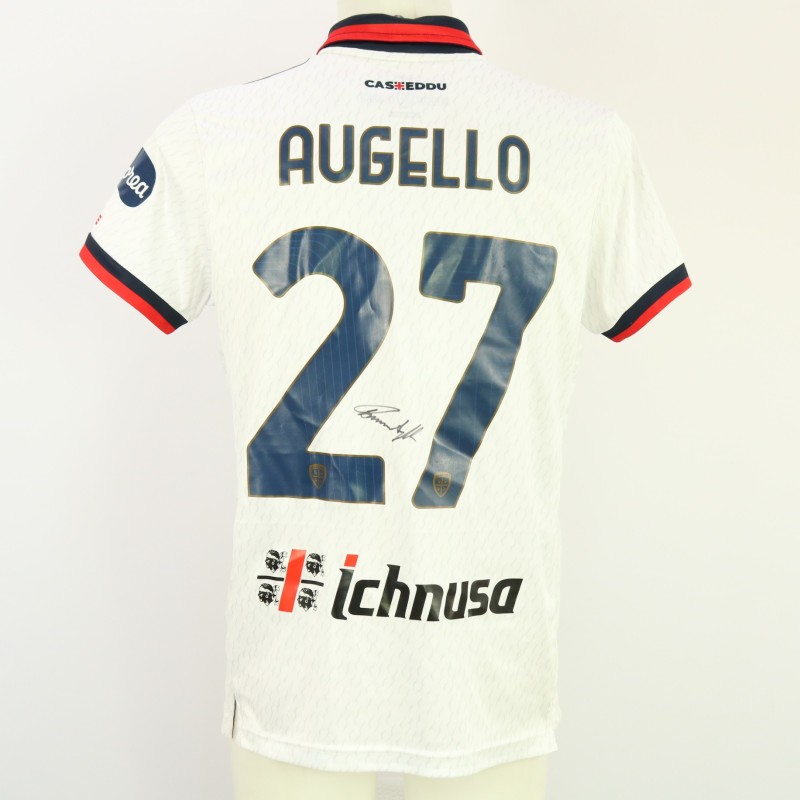Augello's Signed Unwashed Shirt, Inter Milan vs Cagliari 2024