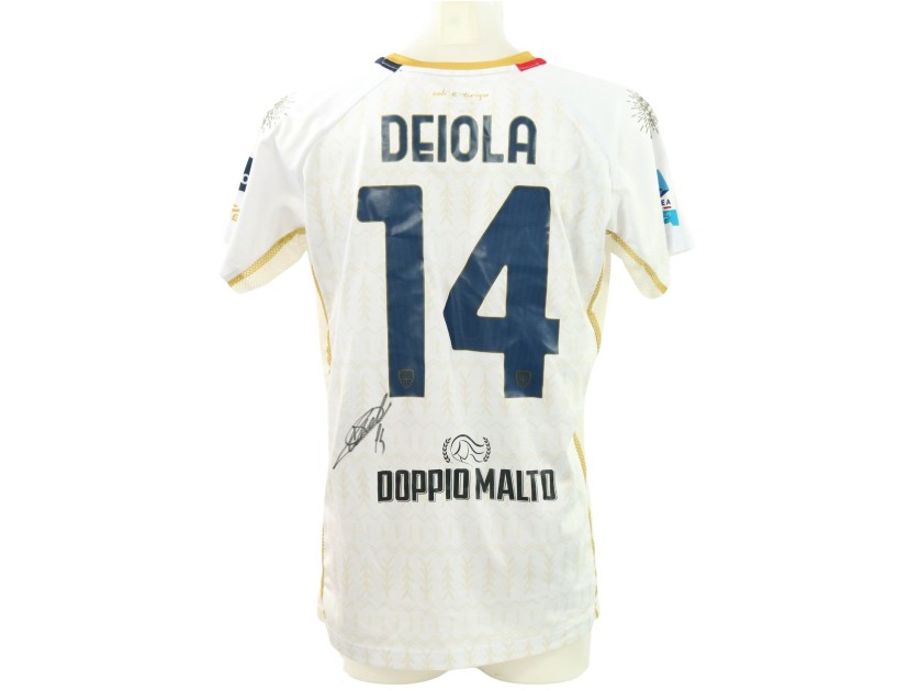 Deiola's Signed Unwashed Shirt, Milan vs Cagliari 2025