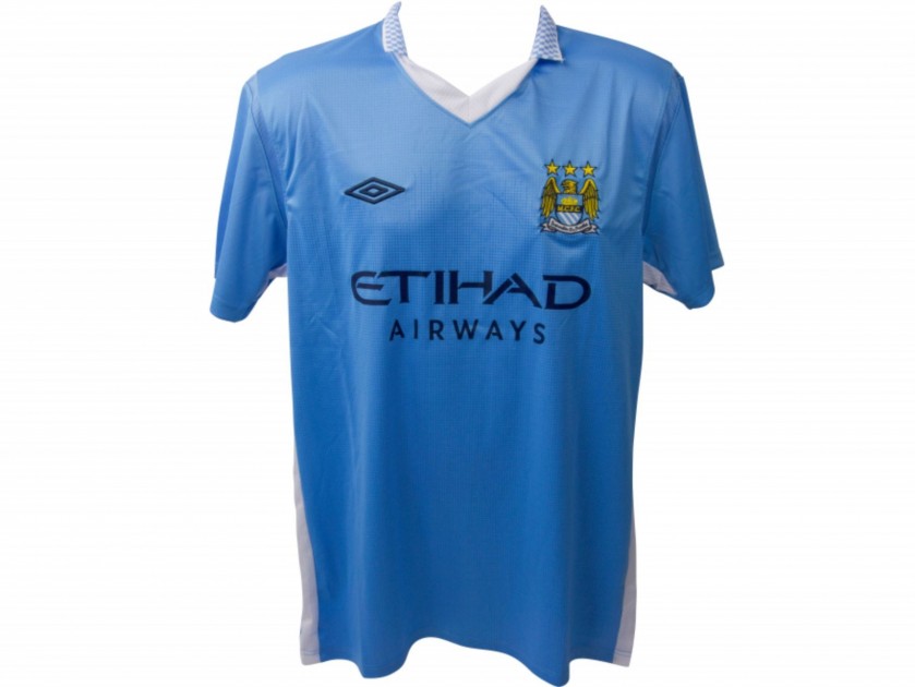 Sergio Aguero Signed Manchester City Home Shirt