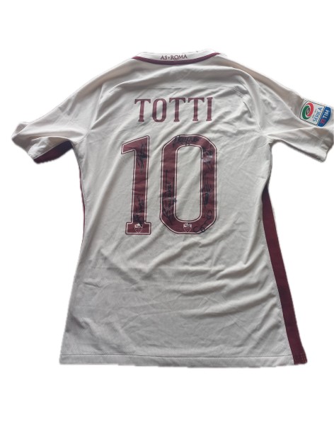 Totti's Roma Issued Shirt, 2016/17 - Signed by the team