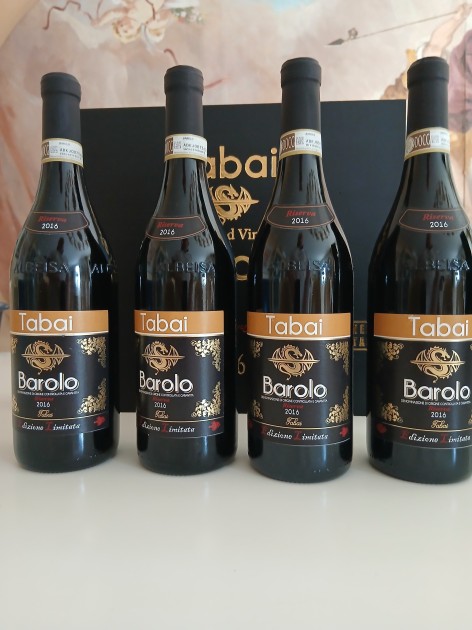 Box of Four Bottles of Barolo Tabai Magnum, 2016 Reserve - " The Best Years Of Barolo" Limited Edition 