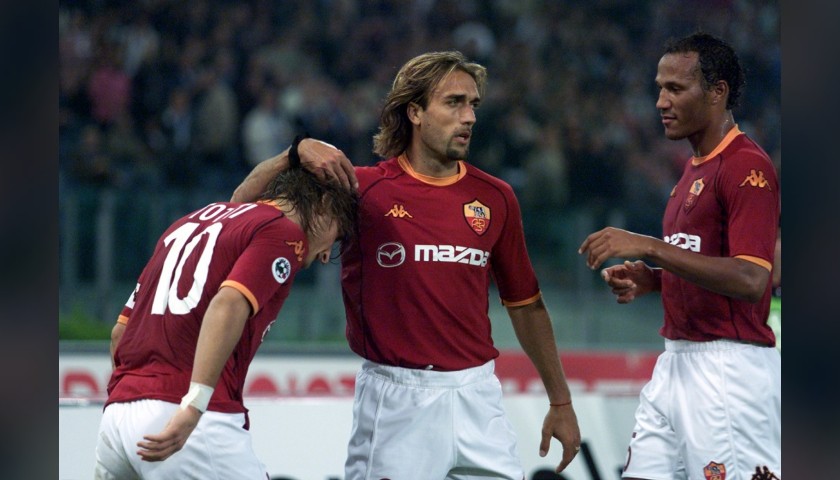 Batistuta's Official Roma Signed Shirt 2002/03