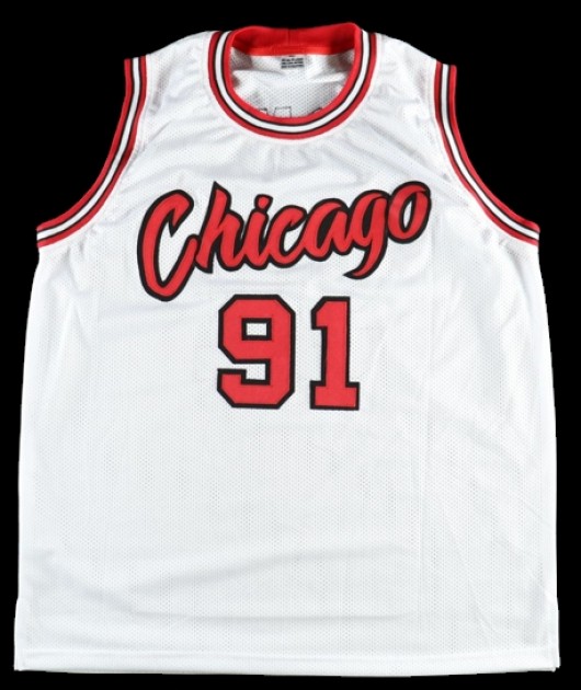 Rodman's Official Chicago Bulls Signed Jersey - CharityStars