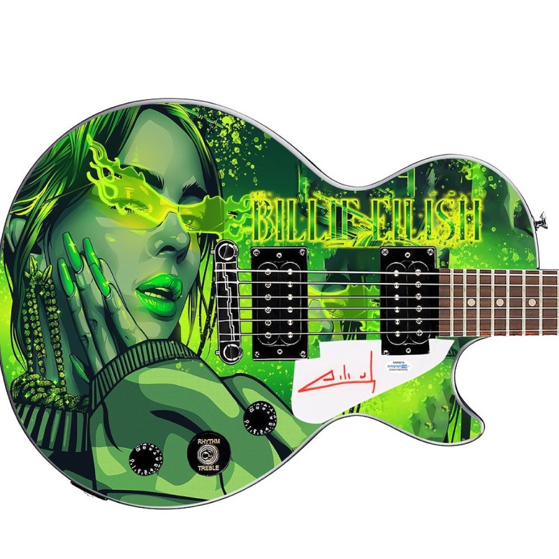 Billie Eilish Signed Gibson Epiphone Graphics Guitar