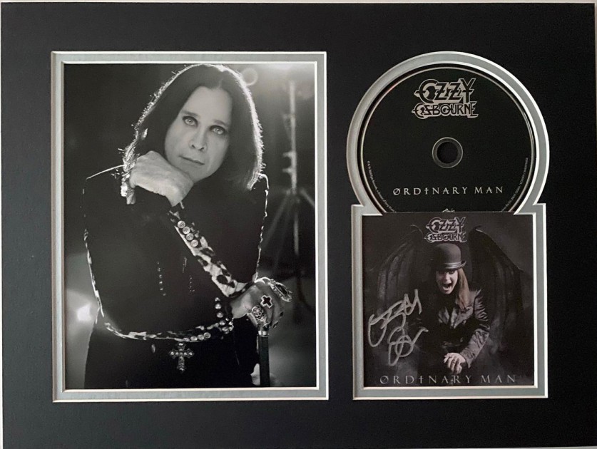 Ozzy Osbourne Signed And Mounted CD - CharityStars