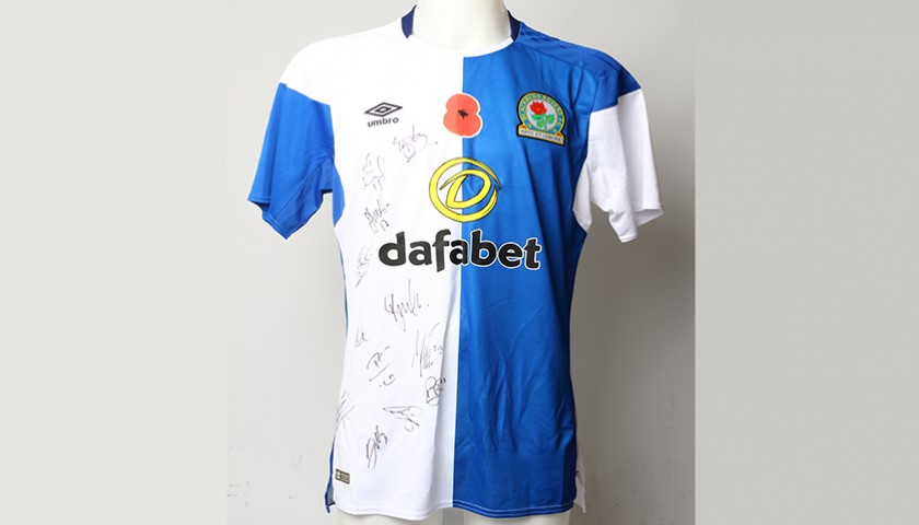 Poppy Shirt Signed by Blackburn Rovers F.C.