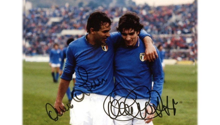 Photograph Signed by Paolo Rossi and Antonio Cabrini