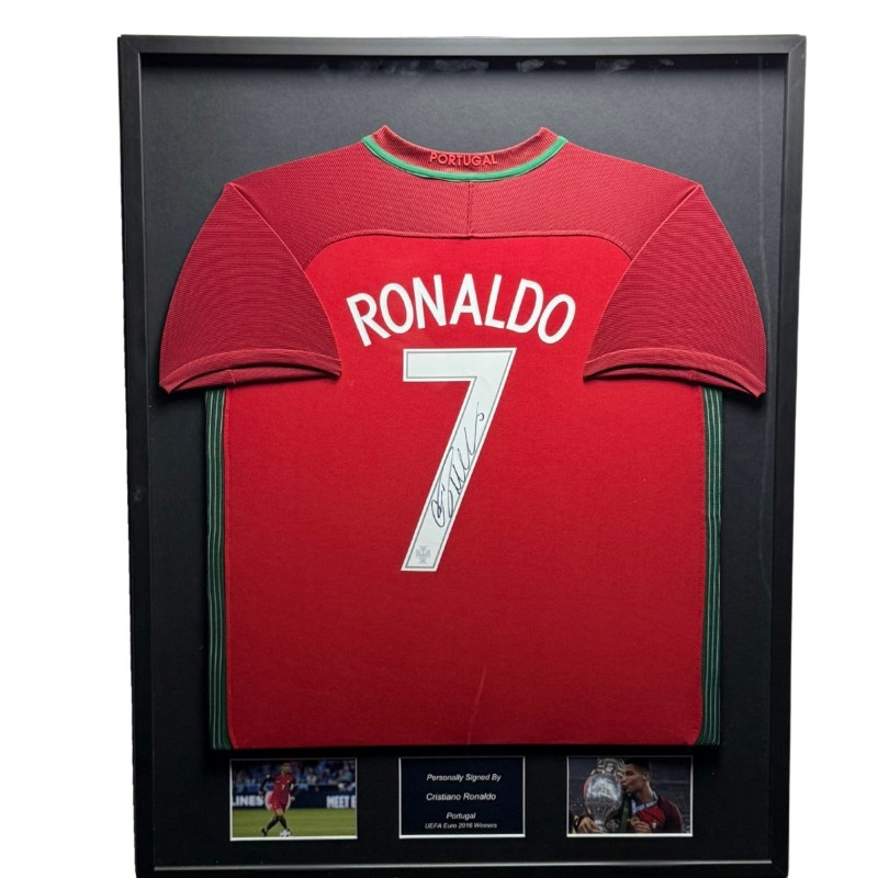 Cristiano Ronaldo's Portugal Signed And Framed Shirt