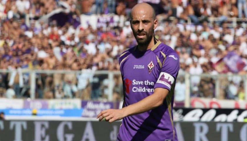 Borja Valero's Official Fiorentina Signed Shirt, 2012/13 - CharityStars