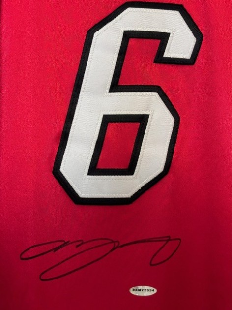 LeBron James Signed Red Miami Heat Jersey