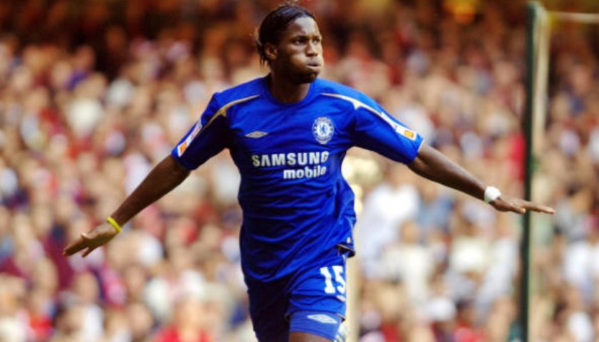 Drogba's Chelsea FC Match Shirt, Community Shield 2005 - CharityStars