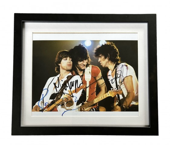 The Rolling Stones Signed and Framed Photograph