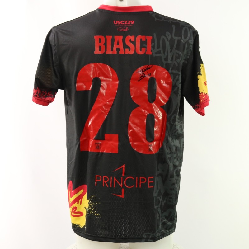 Maglia Biasci autografata Unwashed Catanzaro vs Brescia, 2024 - Limited Edition