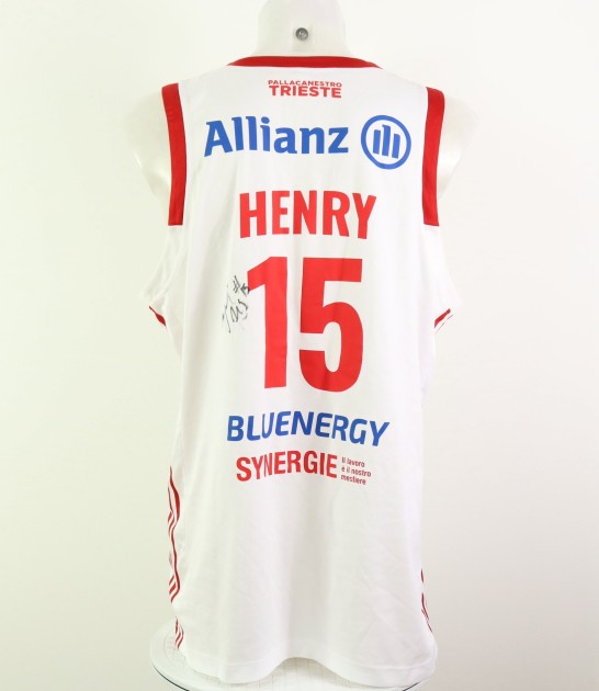 Henry's Pallacanestro Trieste Signed Game Jersey 2020/21 