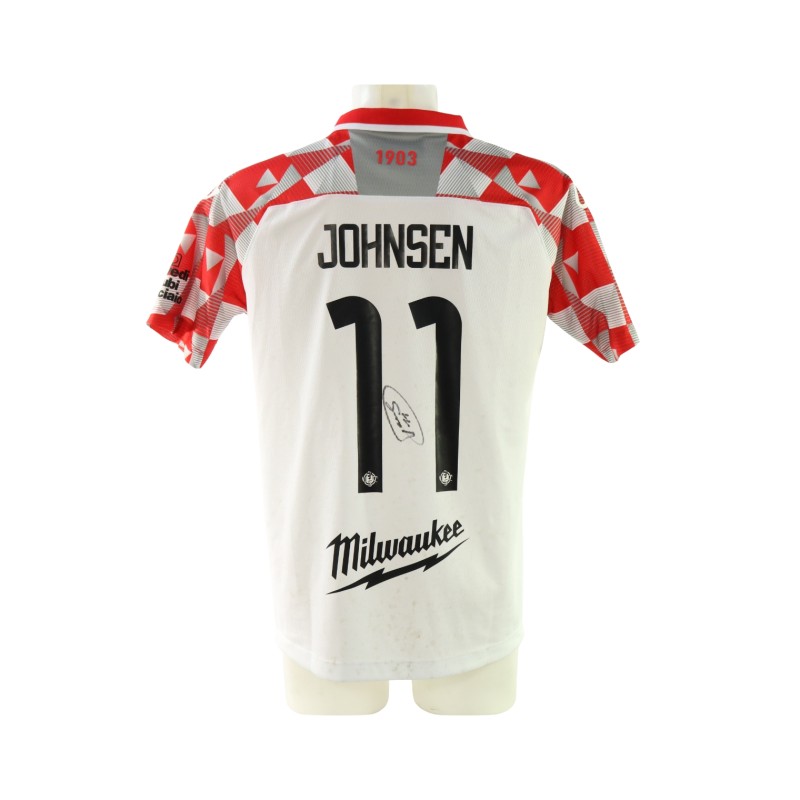 Johnsen's Carrarese vs Cremonese Signed Unwashed Shirt, 2025