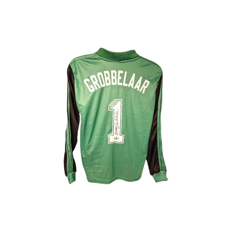 Bruce Grobbelaar's Liverpool 1985 Signed Replica Shirt	