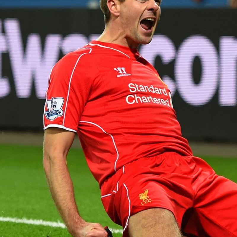 Steven Gerrard signed 2014-15 Liverpool Shirt