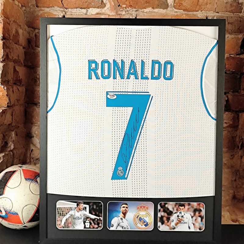 Cristiano Ronaldo's Real Madrid Signed And Framed Shirt