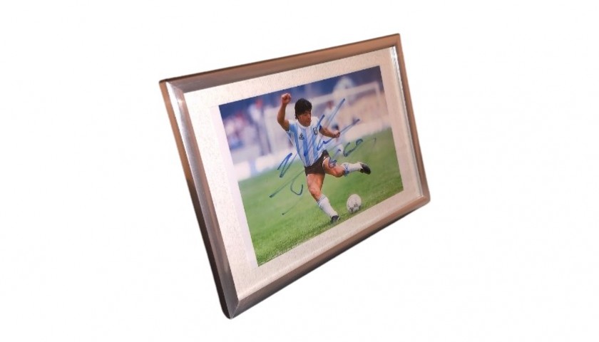 Diego Armando Maradona Signed Photograph