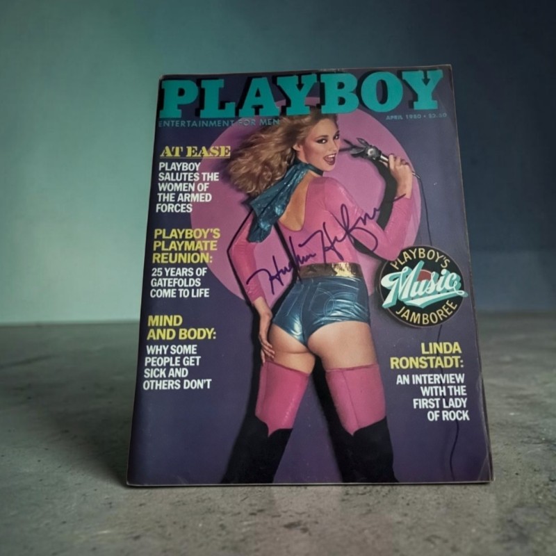 Hugh Hefner Signed April 1980 Playboy Magazine