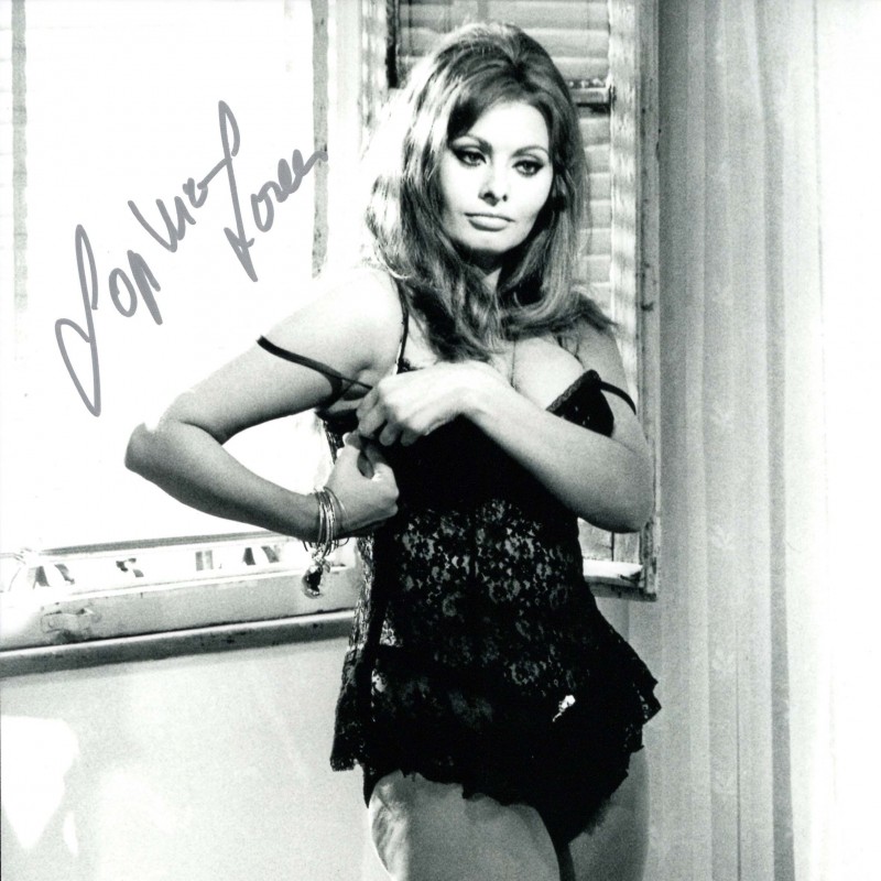 "Yesterday, Today and Tomorrow" Photograph Signed by Sophia Loren