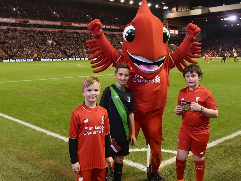Liverpool Mascot Package with LFC Legend 