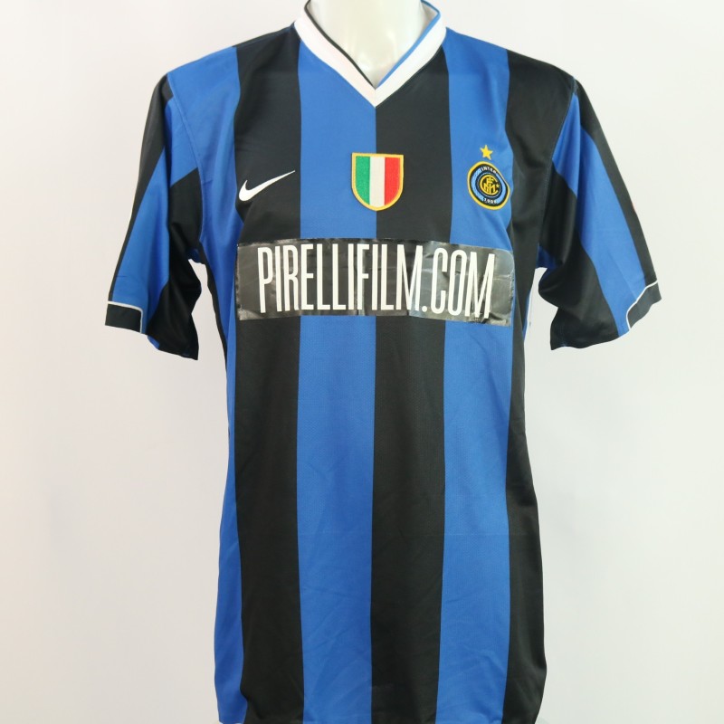 Figo's Match-Worn Shirt - Inter vs Lazio, Serie A 2006/07