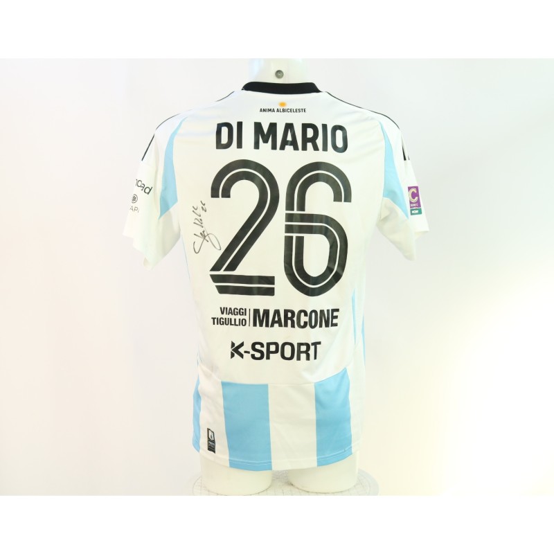 Di Mario's Unwashed Signed Shirt, Torres vs Virtus Entella 2024