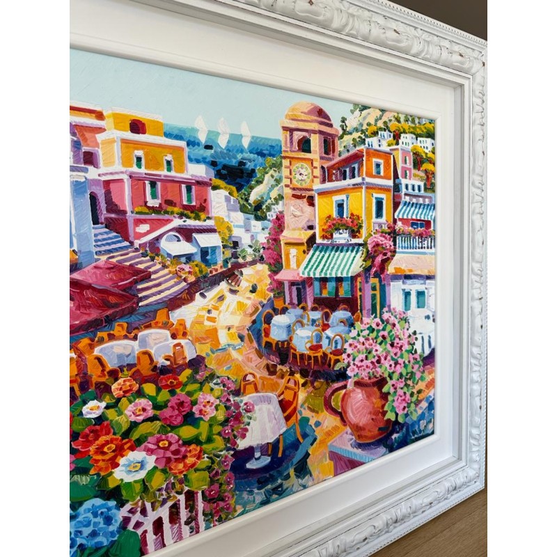 "La piazzetta di Capri e i suoi racconti" Artwork by Athos Faccincani