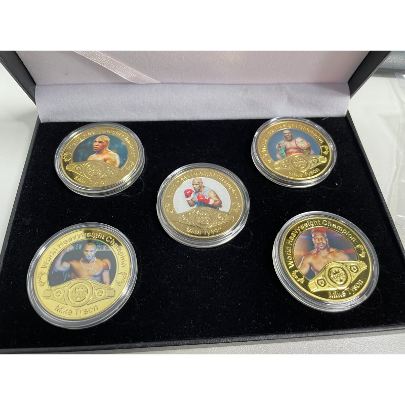 Mike tyson Gold Plated Coins Box Set