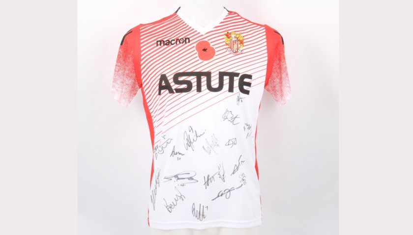 Stevenage Official Poppy Shirt Signed by the Team