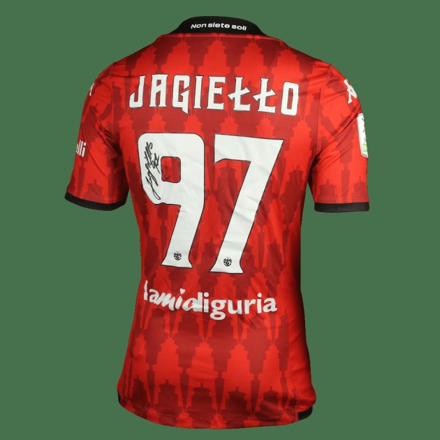 Filip Jagiello's Spezia Calcio 2023/24 Signed Match Worn Shirt vs Pisa