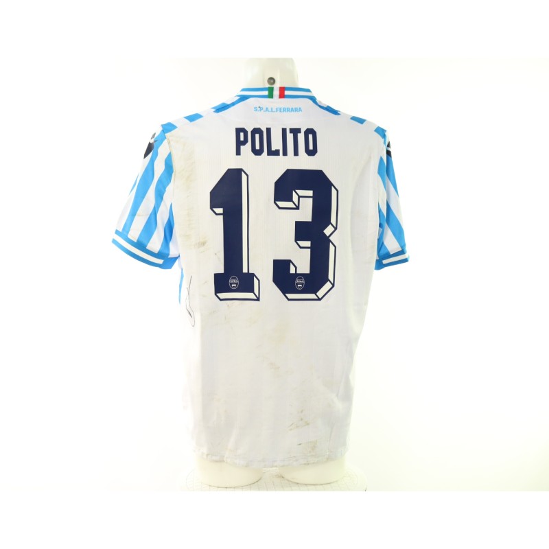 Polito's Signed Unwashed Shirt, SPAL vs Vis Pesaro 2024